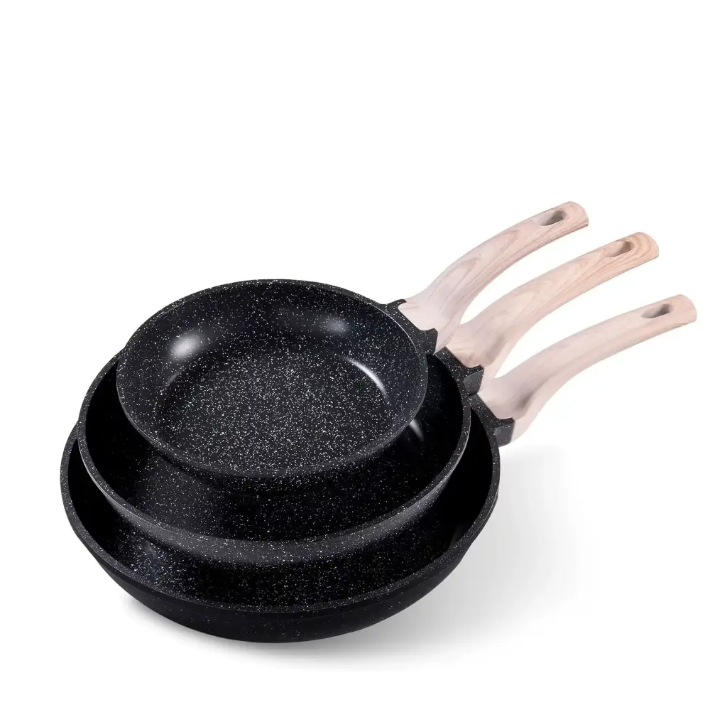 JUEGO DE SARTENES X 3 
ANTIADHERENTE SIN 
TAPA 20/24/28CM 