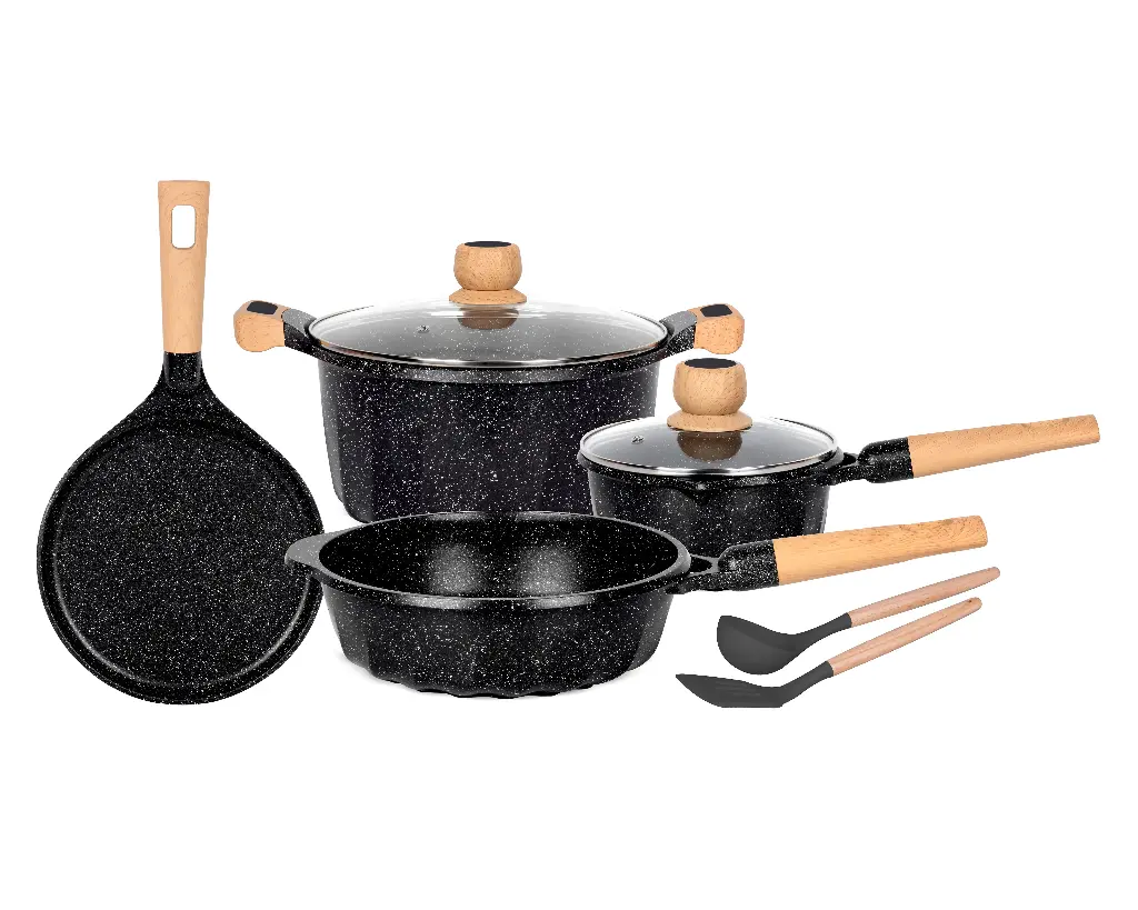 BATERIA DE COCINA 8 
PIEZAS ANTIADHERENTE