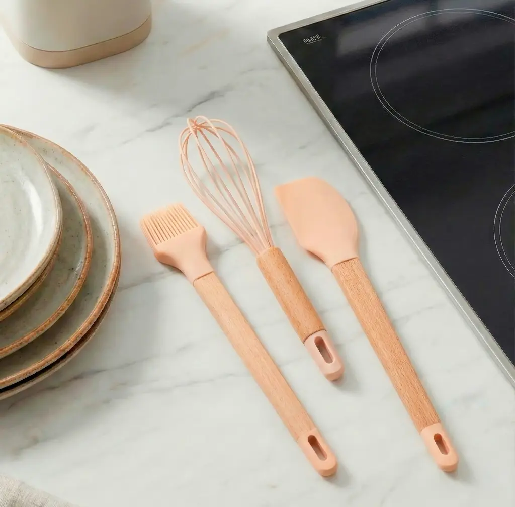 Set utensilios para hornear (Pincel, Batidor, Espátula)