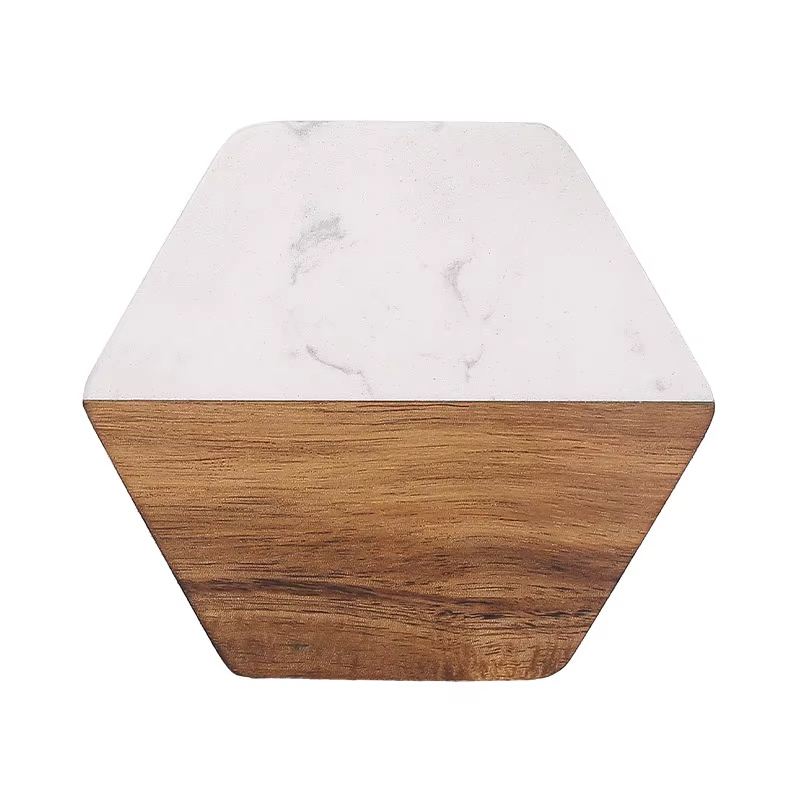 Posavasos para taza  hexagono 2 piezas