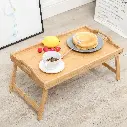 Mesa doblada bambú
