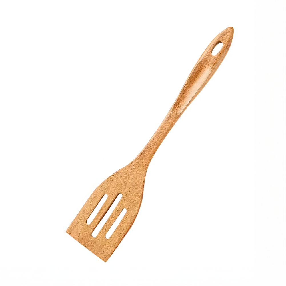 Espatula bamboo ranurad