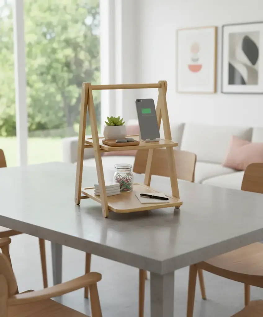 Organizado de mesa bambú