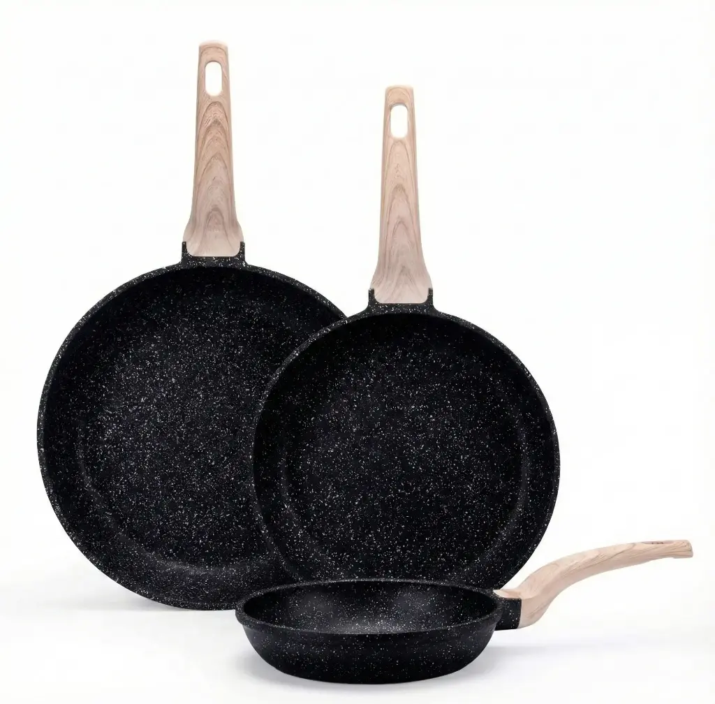 JUEGO DE SARTENES X 3 ANTIADHERENTE SIN TAPA 