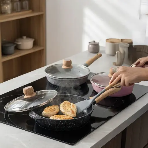 SARTEN ANTIADHERENTE CON TAPA 24CM