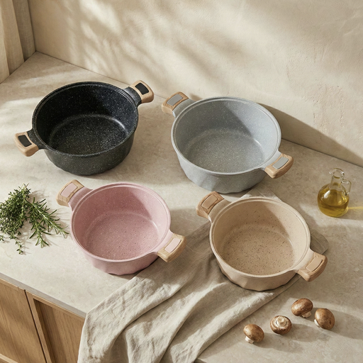 OLLA ANTIADHERENTE CON TAPA 24CM