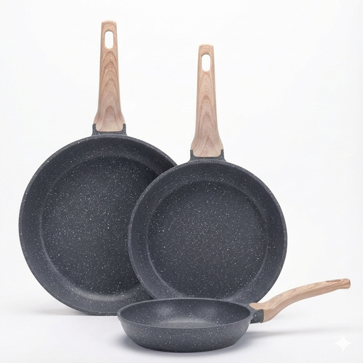 JUEGO DE SARTENES X 3 ANTIADHERENTE SIN TAPA 