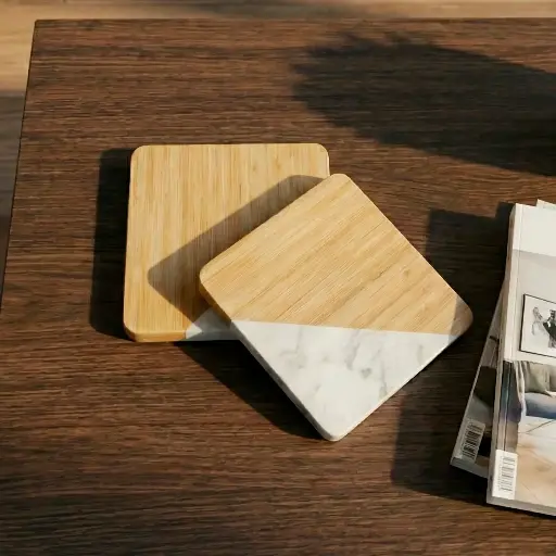 [3036-01] Posavasos para taza cuadrado 2 piezas