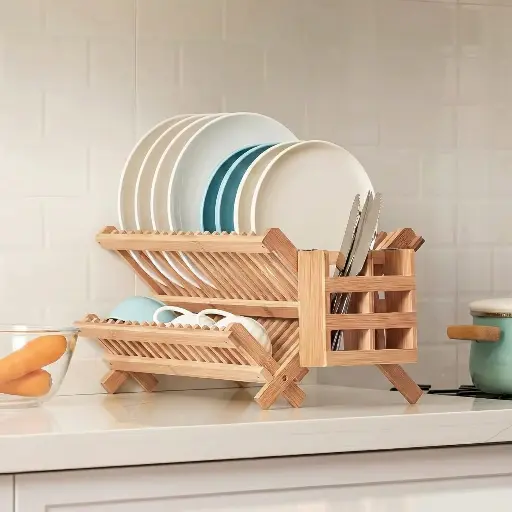 [3118] Organizador de Platos en bambú